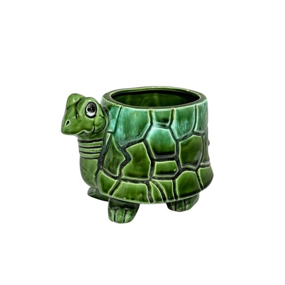 Vintage Majolica Inarco Turtle Planter made in Japan - Picture 5 of 17